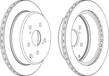 Load image into Gallery viewer, Rear Pair Of Brake Discs Fits Toyota OE 4243114100 Ferodo DDF687
