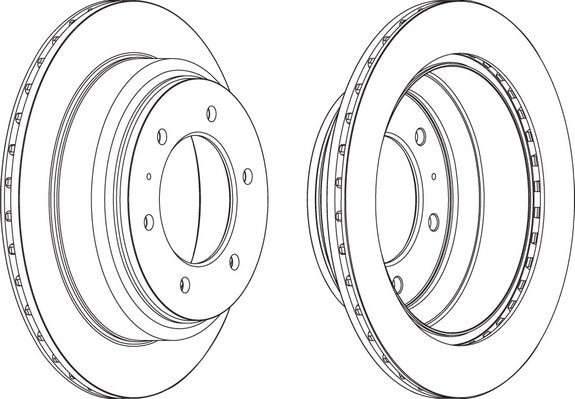 Rear Pair Of Brake Discs Fits Holden Honda Isuzu Opel Vauxhall Ferodo DDF695