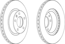Load image into Gallery viewer, Front Pair Of Brake Discs Fits Opel Vauxhall OE 569015 Ferodo DDF697
