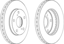 Load image into Gallery viewer, Front Pair Of Brake Discs Fits Toyota OE 4351233020 Ferodo DDF702