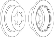 Load image into Gallery viewer, Rear Pair Of Brake Discs Fits Mitsubishi OE MB618797 Ferodo DDF715
