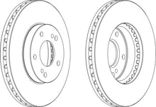 Load image into Gallery viewer, Front Pair Of Brake Discs Fits Nissan OE 4020604U02 Ferodo DDF724