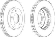 Load image into Gallery viewer, Front Pair Of Brake Discs Fits Mazda OE T0023325X Ferodo DDF738