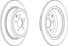 Load image into Gallery viewer, Rear Pair Of Brake Discs Fits Citroen Fiat Lancia Peugeot Ferodo DDF757