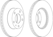 Load image into Gallery viewer, Pair Of Coated Brake Discs Ferodo DDF767C