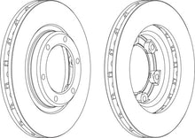 Load image into Gallery viewer, Front Pair Of Brake Discs Fits Toyota OE 4351260090 Ferodo DDF769