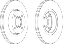 Load image into Gallery viewer, Front Pair Of Brake Discs Fits Ac Ford OE 1513979 Ferodo DDF801