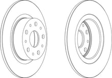 Load image into Gallery viewer, Rear Pair Of Brake Discs Fits Alfa Romeo Lancia OE 60814646 Ferodo DDF805