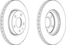 Load image into Gallery viewer, Front Pair Of Brake Discs Fits Alfa Romeo OE 46425960 Ferodo DDF827