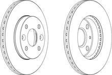 Load image into Gallery viewer, Front Pair Of Brake Discs Fits Kia OE 0K20A33251 Ferodo DDF854