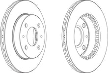 Load image into Gallery viewer, Front Pair Of Brake Discs Fits Nissan OE 402060M601 Ferodo DDF866