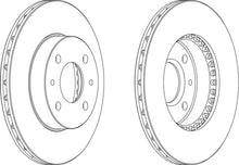 Load image into Gallery viewer, Front Pair Of Brake Discs Fits Nissan OE 402060M801 Ferodo DDF867