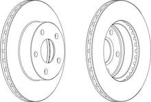 Load image into Gallery viewer, Front Pair Of Brake Discs Fits Subaru OE 26310AA001 Ferodo DDF876