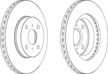Load image into Gallery viewer, Front Pair Of Brake Discs Fits Lancia Toyota OE 4351212490 Ferodo DDF881