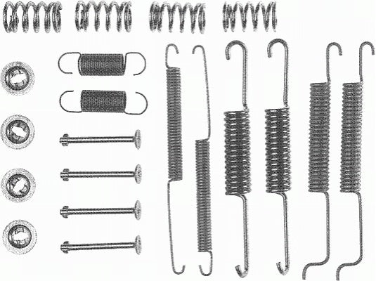 Rear Brake Shoe Fitting Kit Fits Audi Seat VW Ferodo FBA100
