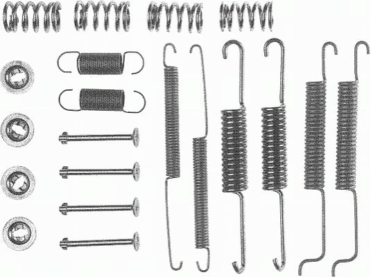 Rear Brake Shoe Fitting Kit Fits Audi Seat VW Ferodo FBA100