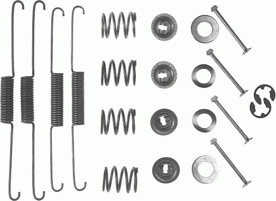 Rear Brake Shoe Fitting Kit Fits Ford LDV MG Peugeot Ferodo FBA109