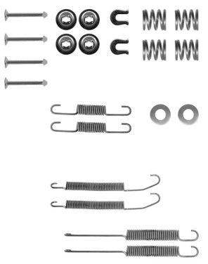 Rear Brake Shoe Fitting Kit Fits Nissan Ferodo FBA152