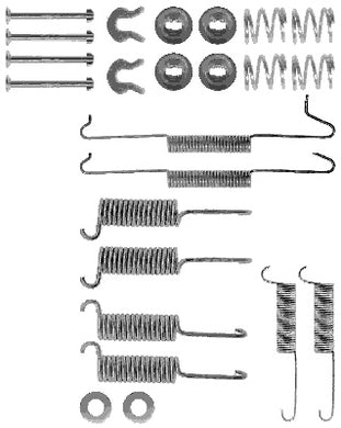 Rear Brake Shoe Fitting Kit Fits VW Ferodo FBA17