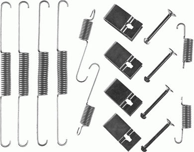 Rear Brake Shoe Fitting Kit Fits Mazda Ferodo FBA183