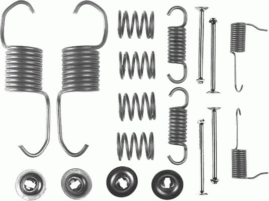 Rear Brake Shoe Fitting Kit Fits Mitsubishi Ferodo FBA185