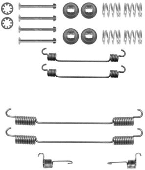 Rear Brake Shoe Fitting Kit Fits Citroen Fiat Lancia Peugeot Ferodo FBA204