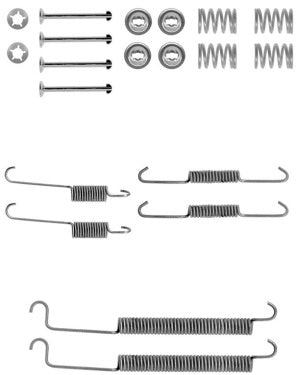 Rear Brake Shoe Fitting Kit Fits Citroen Peugeot Renault Ferodo FBA205