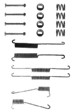 Rear Brake Shoe Fitting Kit Fits Peugeot Talbot Ferodo FBA25