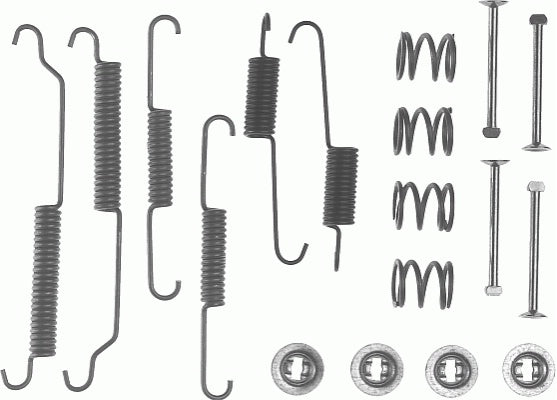 Rear Brake Shoe Fitting Kit Fits Peugeot Renault Ferodo FBA30