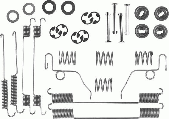 Rear Brake Shoe Fitting Kit Fits Ford Ferodo FBA40