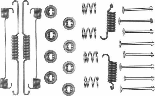 Rear Brake Shoe Fitting Kit Fits Ford Ferodo 0FBA4