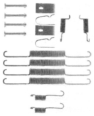 Rear Brake Shoe Fitting Kit Fits Mazda Ferodo FBA51