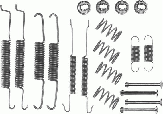 Rear Brake Shoe Fitting Kit Fits Audi Seat Skoda VW Ferodo FBA57