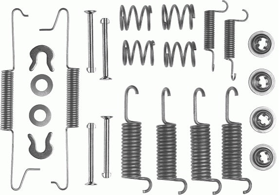 Rear Brake Shoe Fitting Kit Fits VW Ferodo 0FBA5