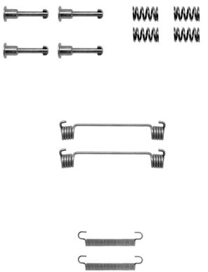 Rear Brake Shoe Fitting Kit Fits Peugeot Ferodo FBA64