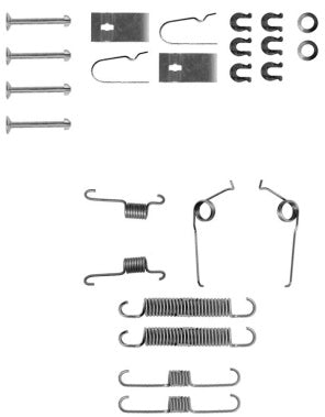 Rear Brake Shoe Fitting Kit Fits Daihatsu Ferodo FBA66