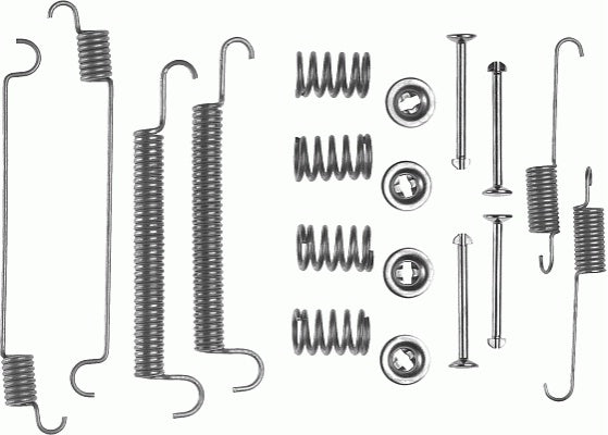 Rear Brake Shoe Fitting Kit Fits Alfa Romeo BMW Peugeot Renault Suz Ferodo 0FBA8