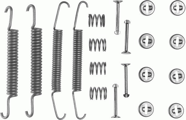 Rear Brake Shoe Fitting Kit Fits Autobianchi Fiat FSO Innocenti Lan Ferodo 0FBA9