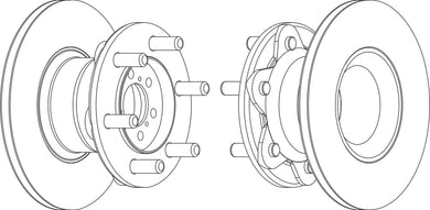 Front Brake Disc Single Fits Iveco OE 1904531 Ferodo FCR104A