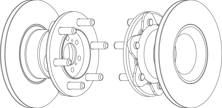 Front Brake Disc Single Fits Iveco OE 1904531 Ferodo FCR104A