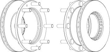 Front Brake Disc Single Fits OE 1907765 Ferodo FCR107A