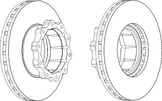 Brake Disc Single Fits OE 3564211012 Ferodo FCR120A