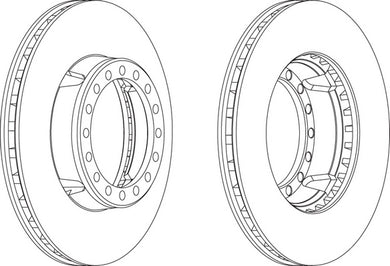 Brake Disc Single Fits OE 5010019249 Ferodo FCR127A