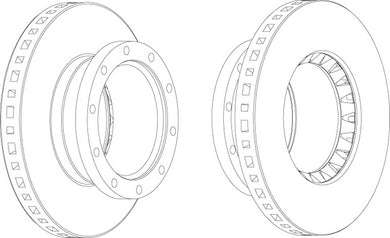 Front Brake Disc Single Fits OE 5001092 Ferodo FCR138A