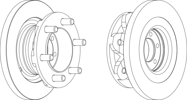 Front Brake Disc Single Fits Iveco OE 1908772 Ferodo FCR139A