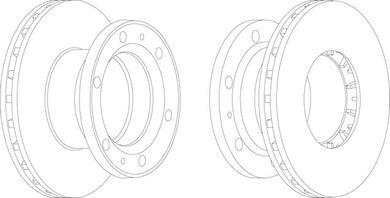 Front Brake Disc Single Fits OE 1904533 Ferodo FCR149A