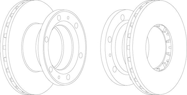 Front Brake Disc Single Fits OE 1904533 Ferodo FCR149A
