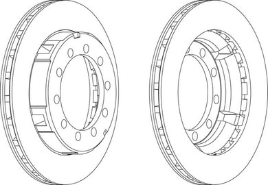 Front Brake Disc Single Fits OE 192543 Ferodo FCR177A