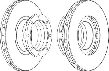 Rear Brake Disc Single Fits OE 9704230412 Ferodo FCR187A
