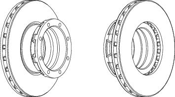 Rear Brake Disc Single Fits OE 9704230512 Ferodo FCR188A